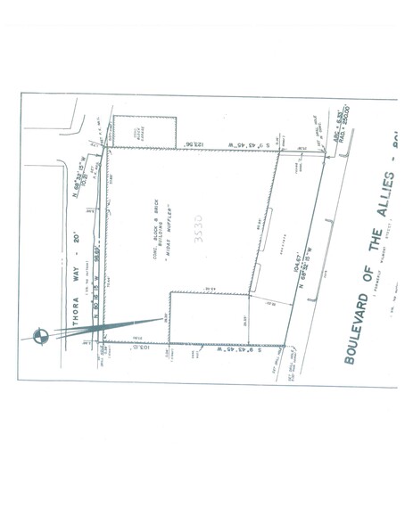 3530 Boulevard of the Allies, Pittsburgh, PA for lease - Site Plan - Image 3 of 3