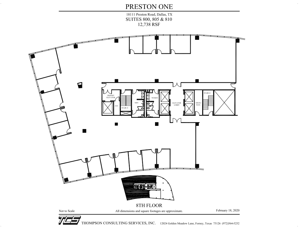 18111 Preston Rd, Dallas, TX for lease Floor Plan- Image 1 of 1