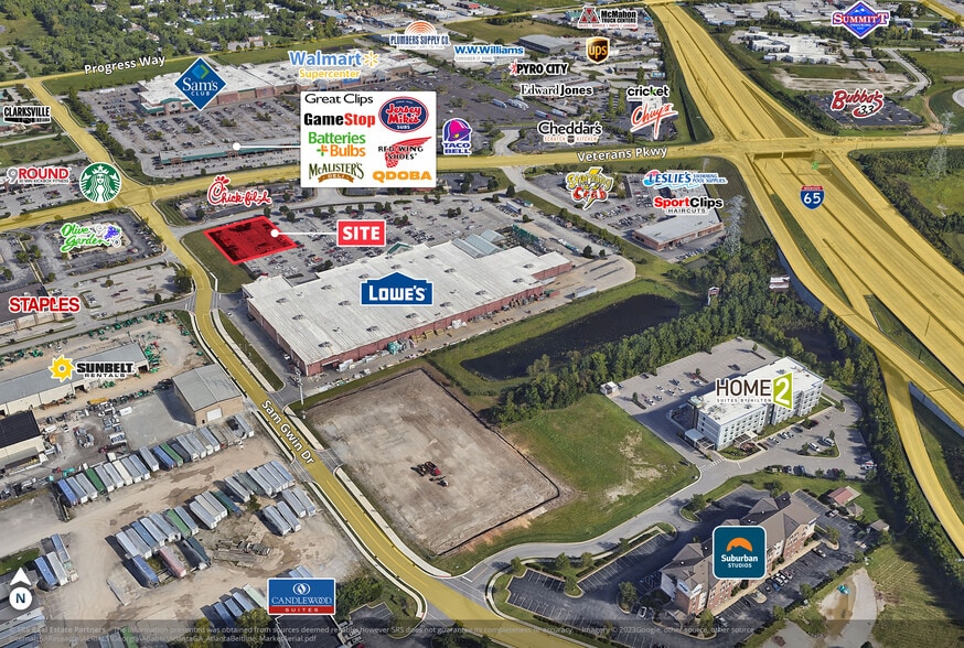 Sam Gwin, Clarksville, IN for sale - Aerial - Image 1 of 1