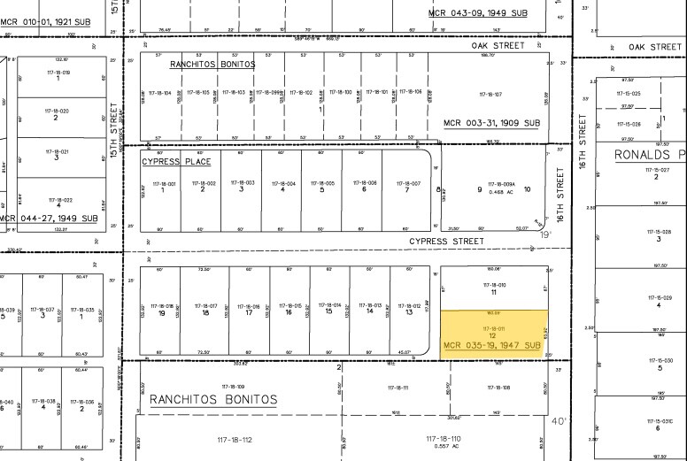 2216 N 16th St, Phoenix, AZ for sale Plat Map- Image 1 of 1