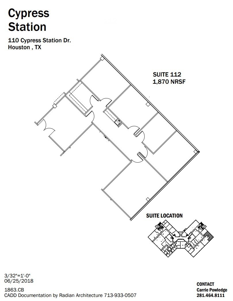 110-140 Cypress Station Dr, Houston, TX for lease Floor Plan- Image 1 of 1