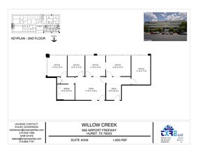 669 Airport Fwy, Hurst, TX for lease Floor Plan- Image 2 of 2
