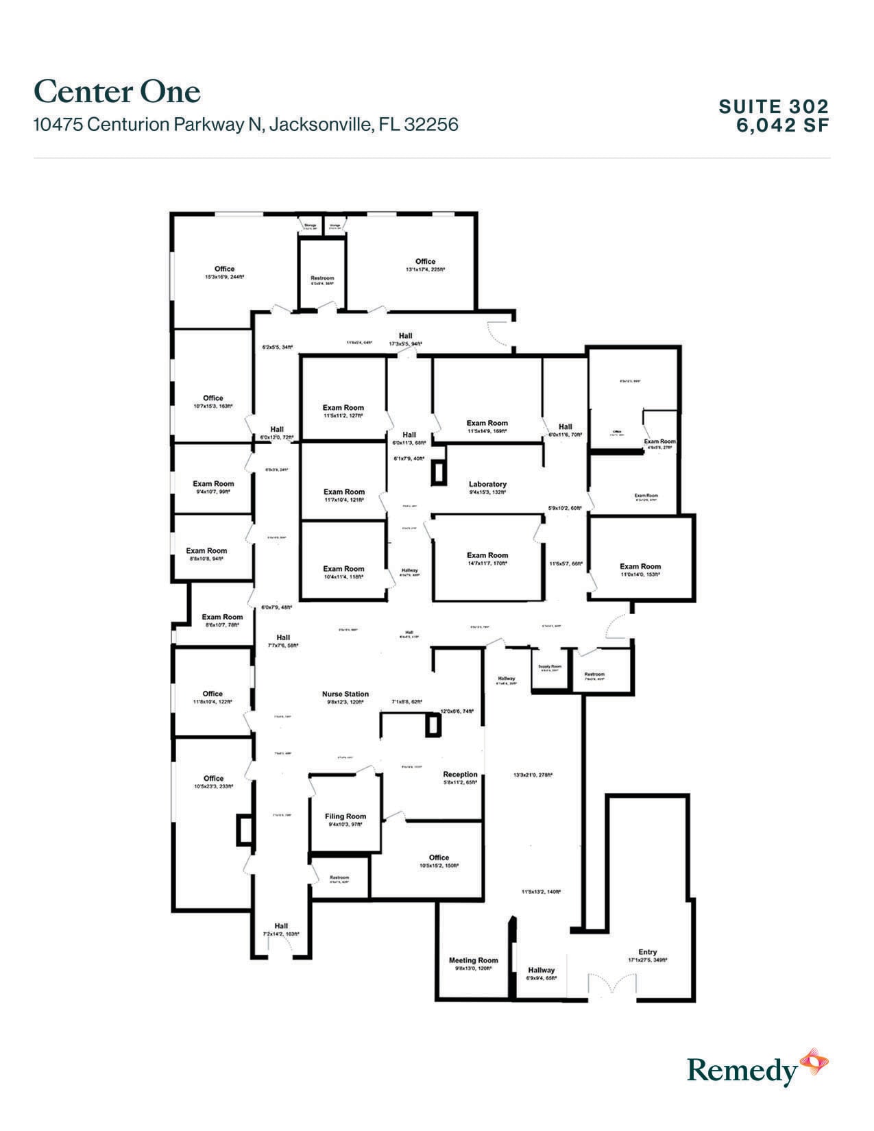 10475 Centurion Pky, Jacksonville, FL for lease Floor Plan- Image 1 of 15