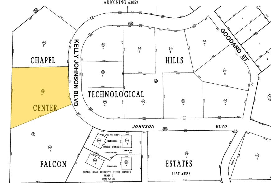1175 Kelly Johnson Blvd, Colorado Springs, CO for lease - Plat Map - Image 1 of 7