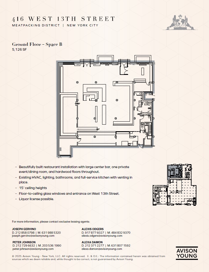 416 W 13th St, New York, NY for lease Floor Plan- Image 1 of 10