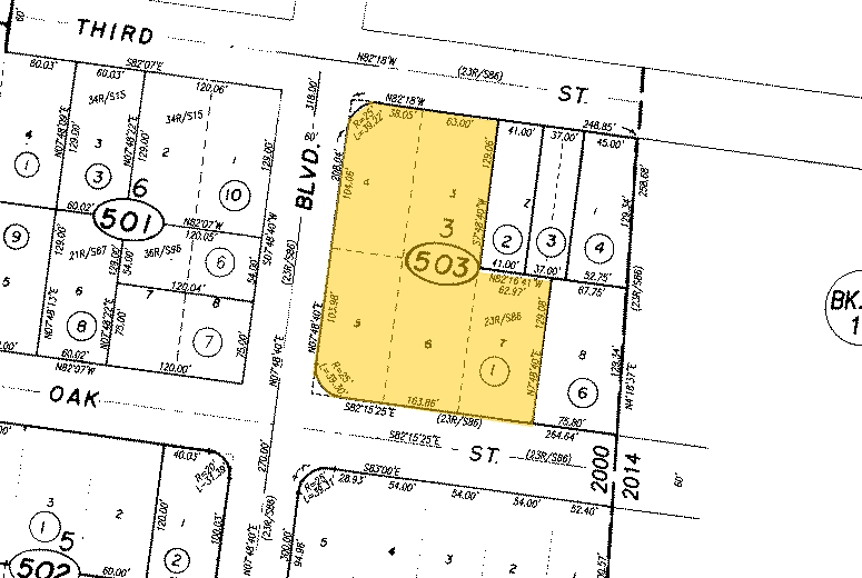 700-798 California Blvd, Napa, CA for lease - Plat Map - Image 2 of 5