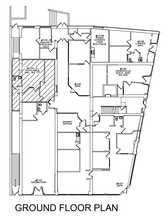 20 E Milwaukee St, Janesville, WI for lease Floor Plan- Image 1 of 1