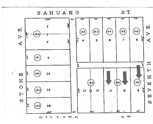 31 E Rillito St, Tucson, AZ for sale - Plat Map - Image 2 of 10