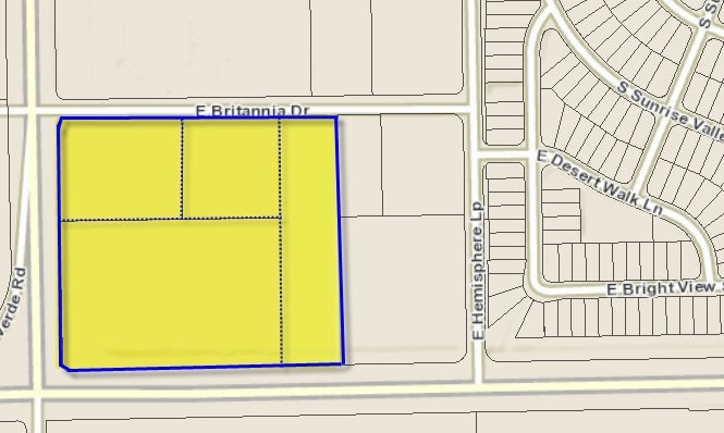 3535 E Valencia Rd, Tucson, AZ for lease - Plat Map - Image 2 of 5