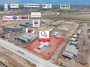 3090 Texas 17, Pecos, TX - AERIAL map view
