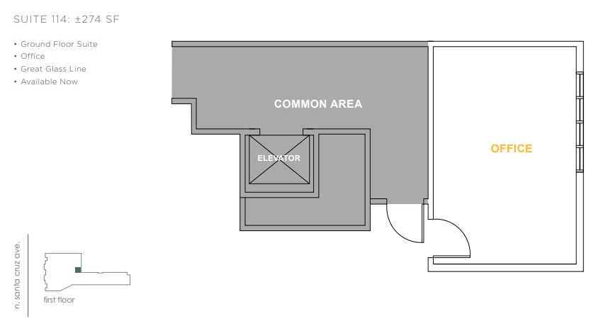 634 N Santa Cruz Ave, Los Gatos, CA for lease Floor Plan- Image 1 of 1