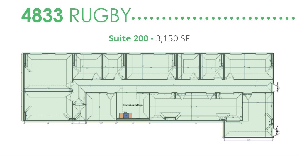 4833 Rugby Ave, Bethesda, MD for lease Floor Plan- Image 1 of 1