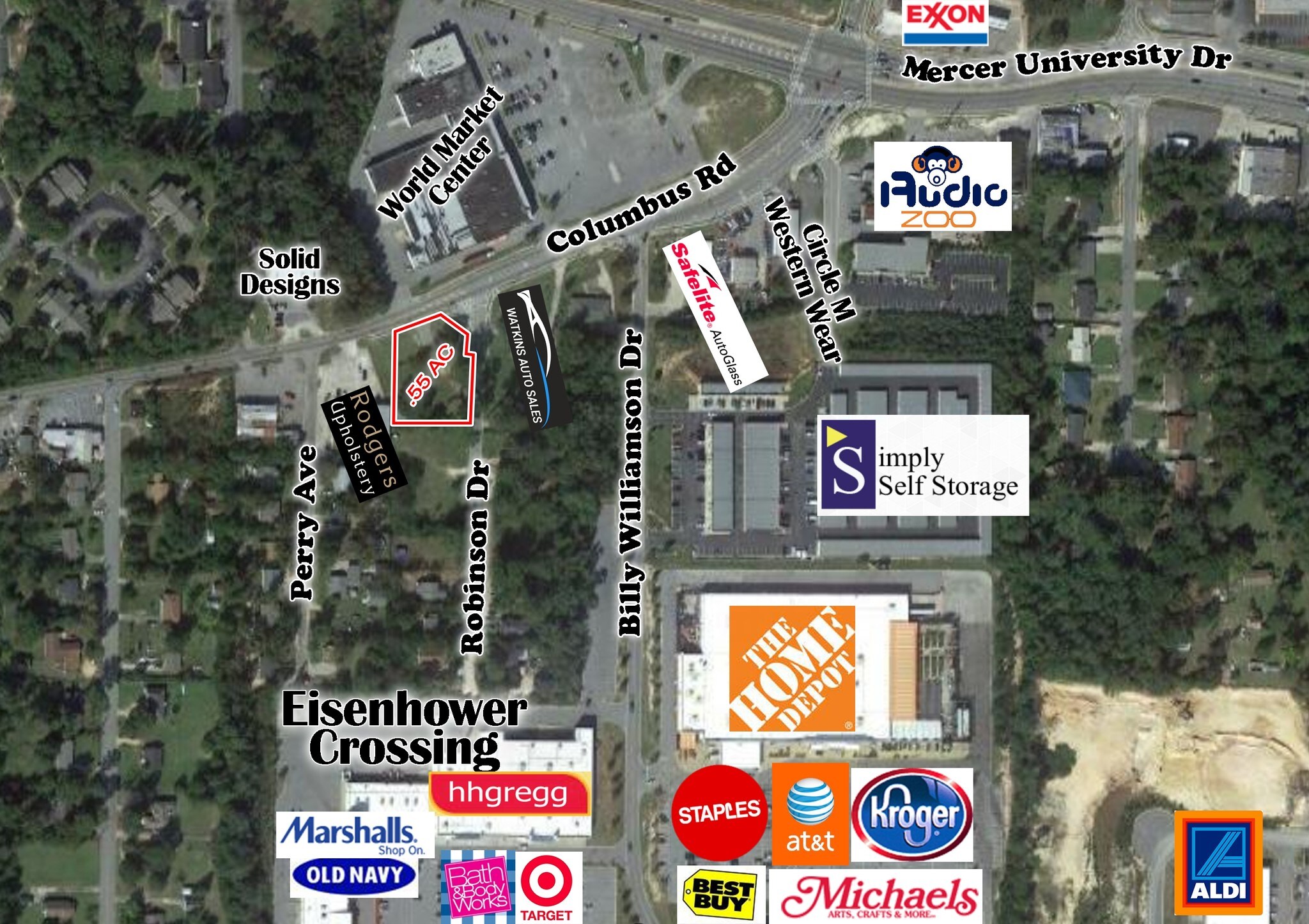 4315 Robinson Dr, Macon, GA for sale Aerial- Image 1 of 1