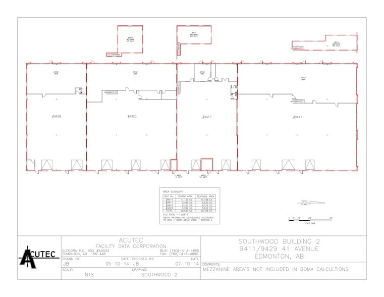 9523-9539 41st Ave, Edmonton, AB for lease - Site Plan - Image 3 of 5