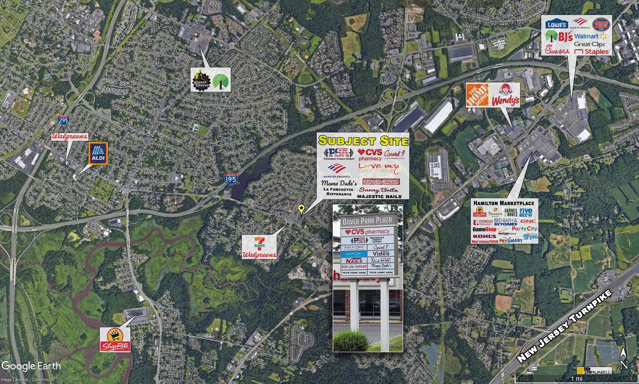 1 Sunnybrae Blvd, Yardville, NJ 08620 Dover Park Plaza