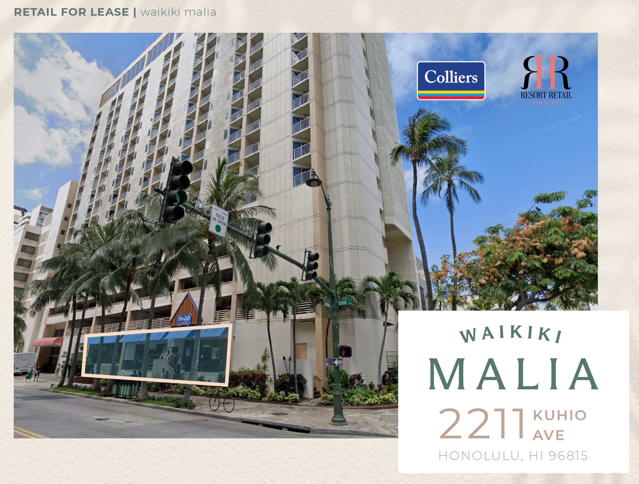 2211 Kuhio Ave, Honolulu, HI for lease Building Photo- Image 1 of 2