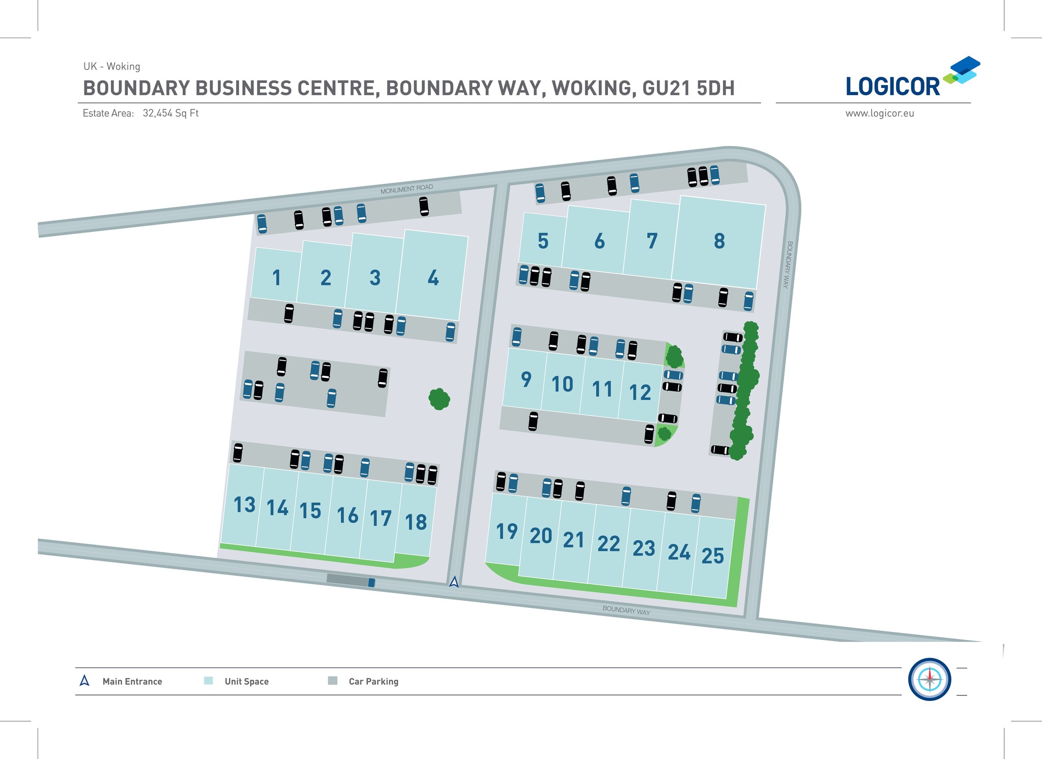 Boundary Rd, Woking for lease Site Plan- Image 1 of 3