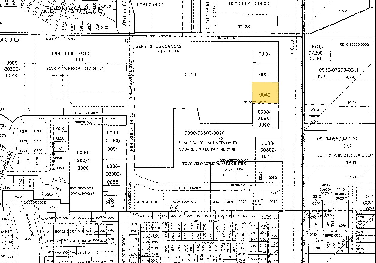 Gall Blvd, Zephyrhills, FL for sale Plat Map- Image 1 of 1