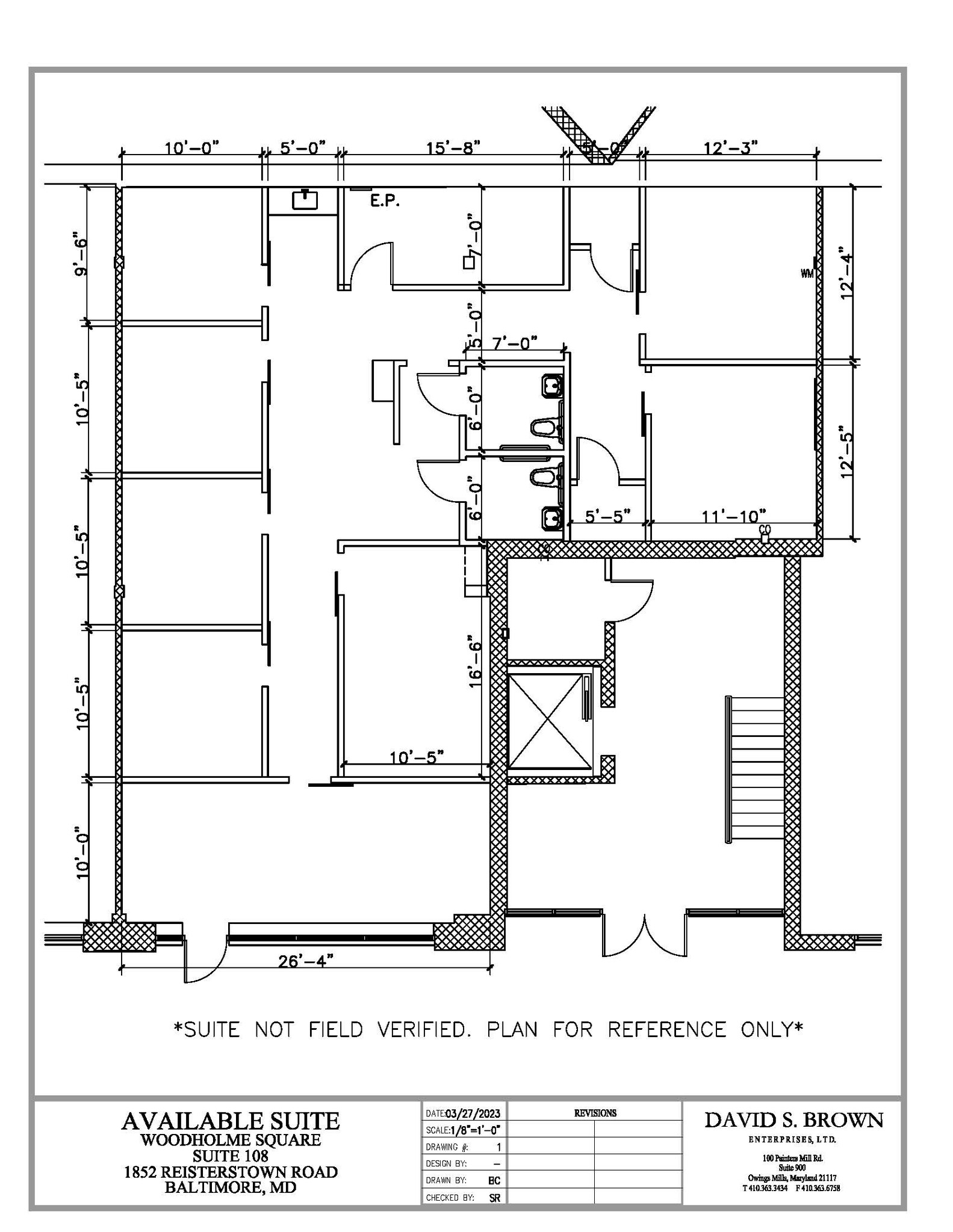 1852-1866 Reisterstown Rd, Pikesville, MD for lease Floor Plan- Image 1 of 1