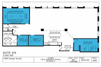 1301 W 22nd St, Oak Brook, IL for lease Floor Plan- Image 1 of 1