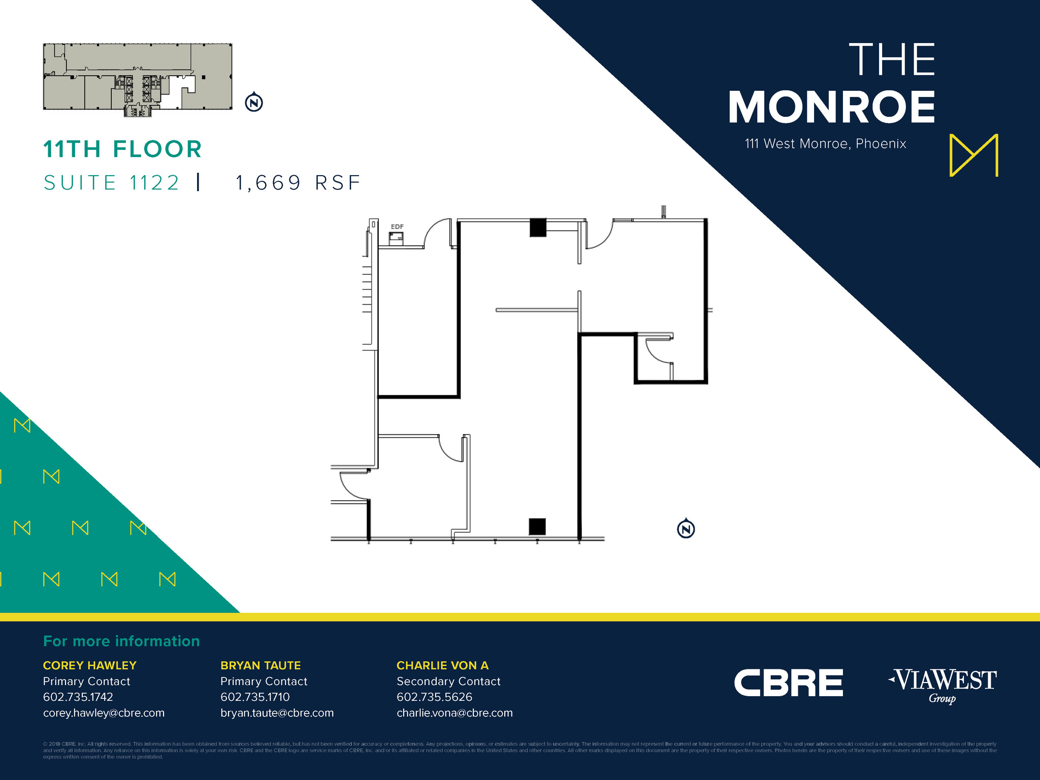 111 W Monroe St, Phoenix, AZ for sale Floor Plan- Image 1 of 1