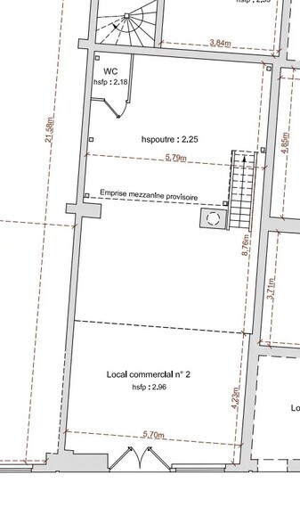 Retail in Puteaux for lease - Floor Plan - Image 1 of 2