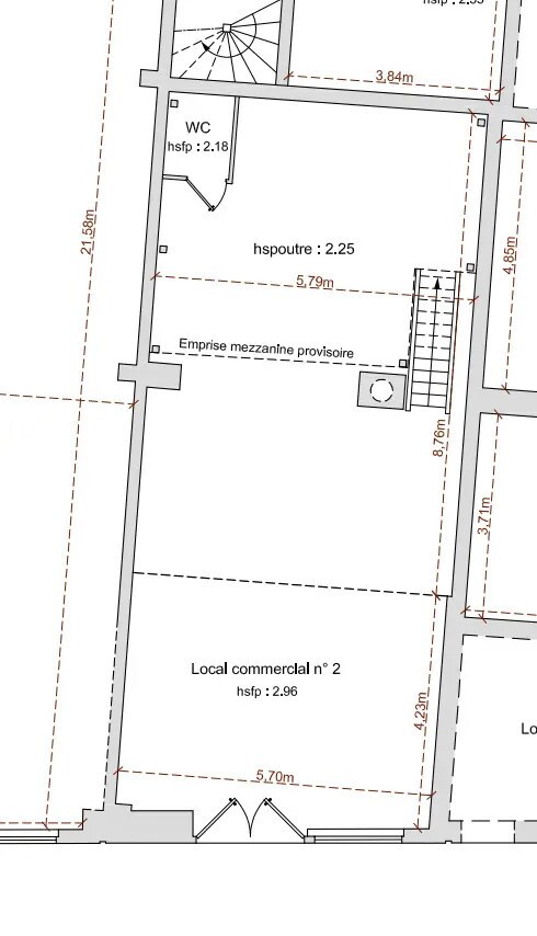 Retail in Puteaux for lease Floor Plan- Image 1 of 3