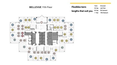 500 108th Ave NE, Bellevue, WA for lease Floor Plan- Image 1 of 5