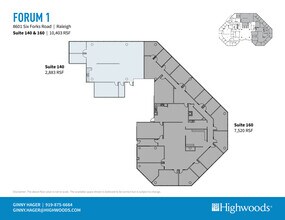 8601 Six Forks Rd, Raleigh, NC for lease Floor Plan- Image 2 of 2
