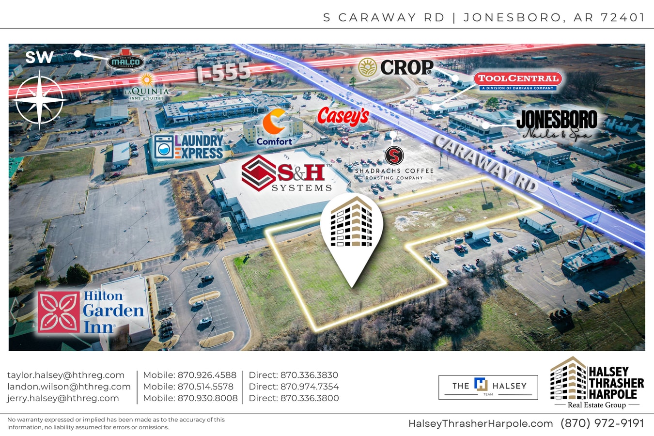 Caraway, Jonesboro, AR 72401 2.5 +/ Acres on Caraway Road