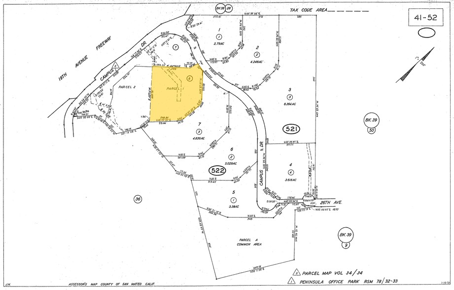 2955 Campus Dr, San Mateo, CA for sale - Plat Map - Image 1 of 1