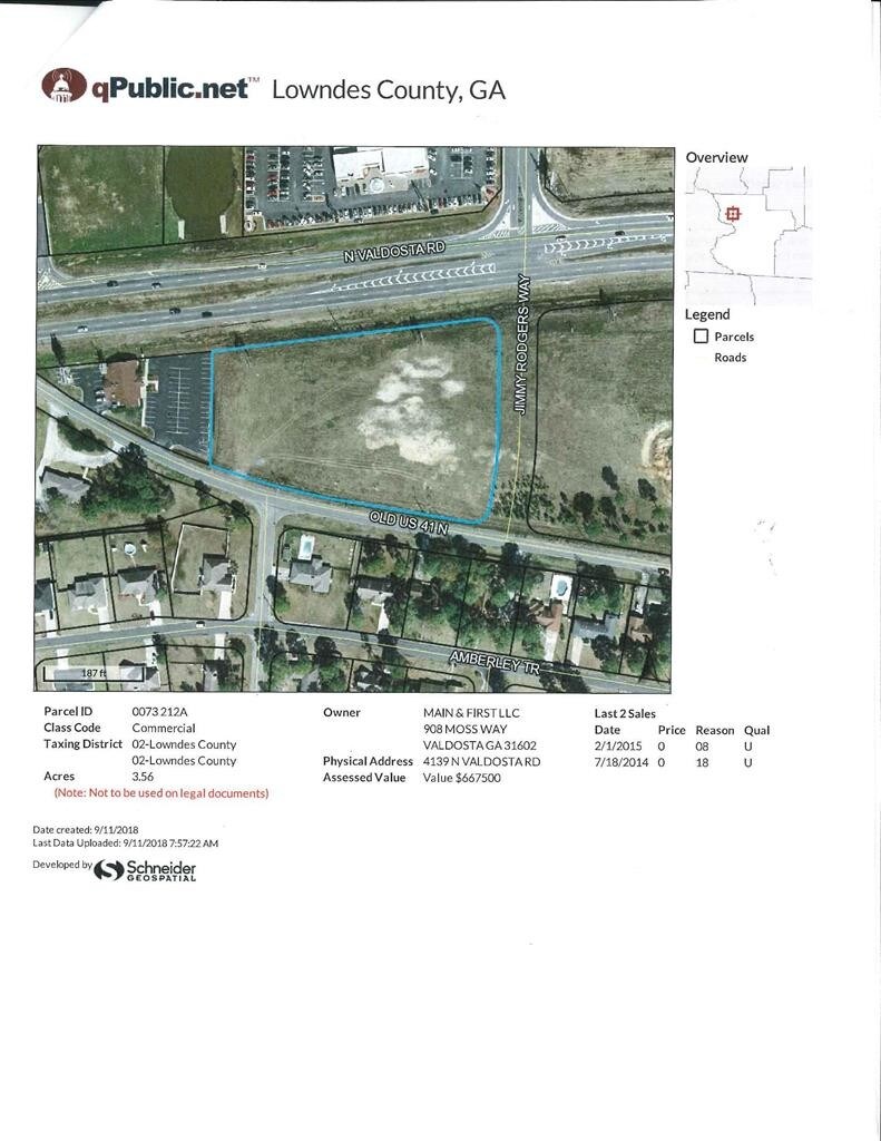 4139 N Valdosta Rd, Valdosta, GA for sale Plat Map- Image 1 of 1
