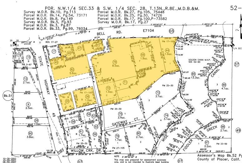 2805 Bell Rd, Auburn, CA for lease - Plat Map - Image 2 of 8