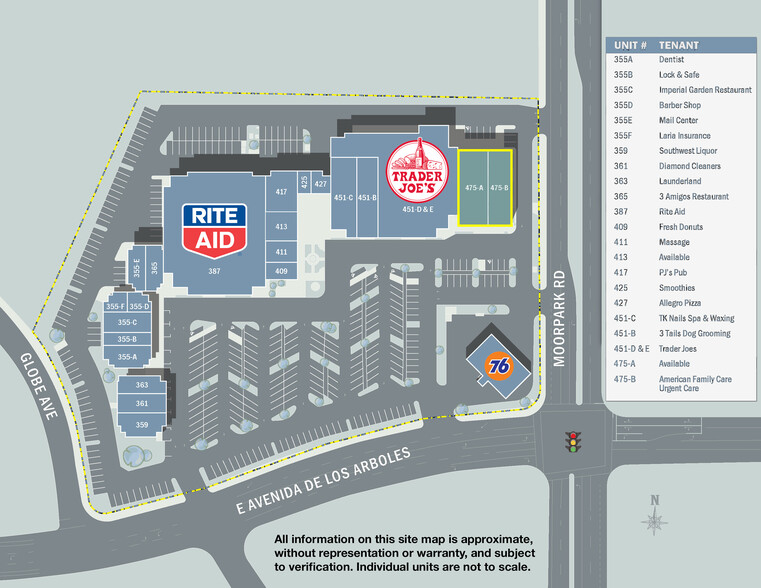 475 E Avenida De Los Arboles, Thousand Oaks, CA for sale - Site Plan - Image 3 of 11