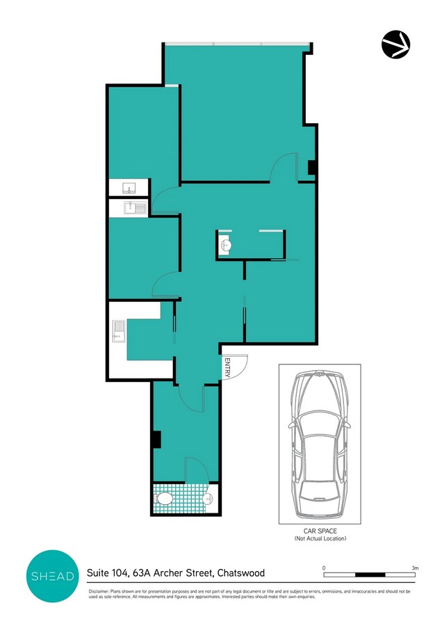 63A Archer St, Chatswood, NSW 2067 - Unit 104 - - Floor Plan - Image 1 of 4