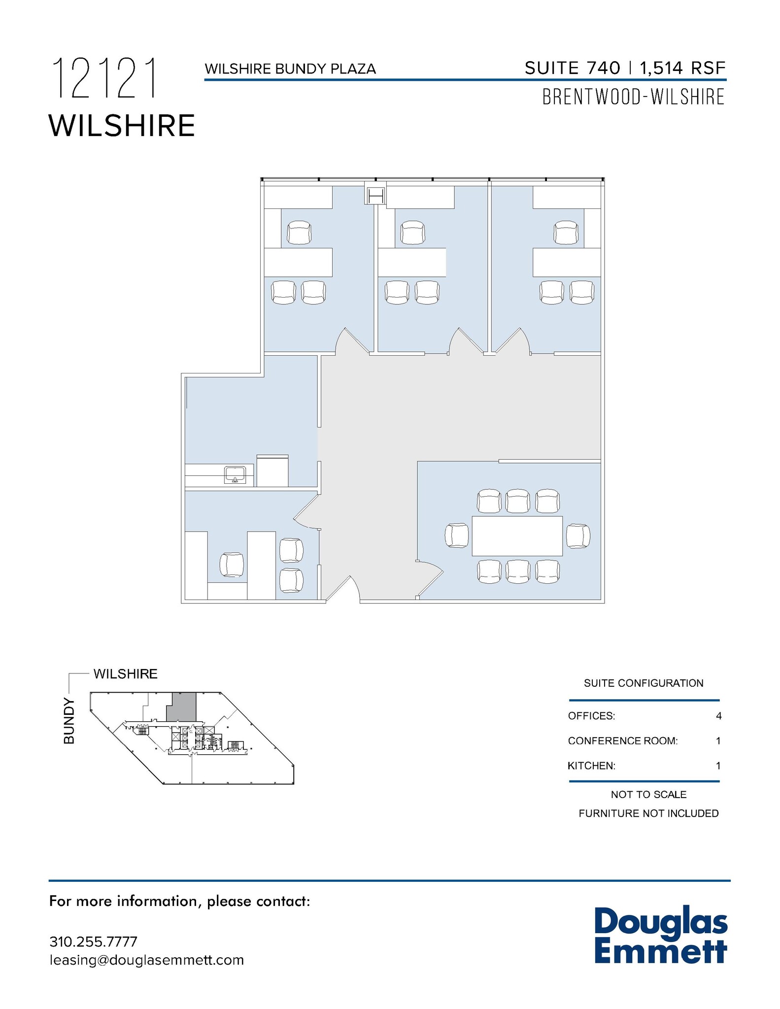 12121 Wilshire Blvd, Los Angeles, CA for lease Floor Plan- Image 1 of 1