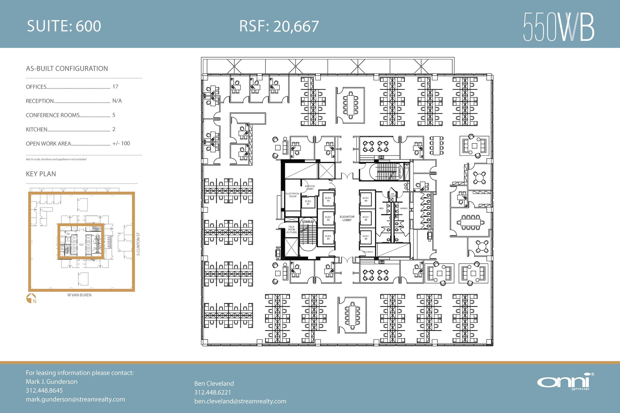 550 W Van Buren St, Chicago, IL for lease Floor Plan- Image 1 of 1