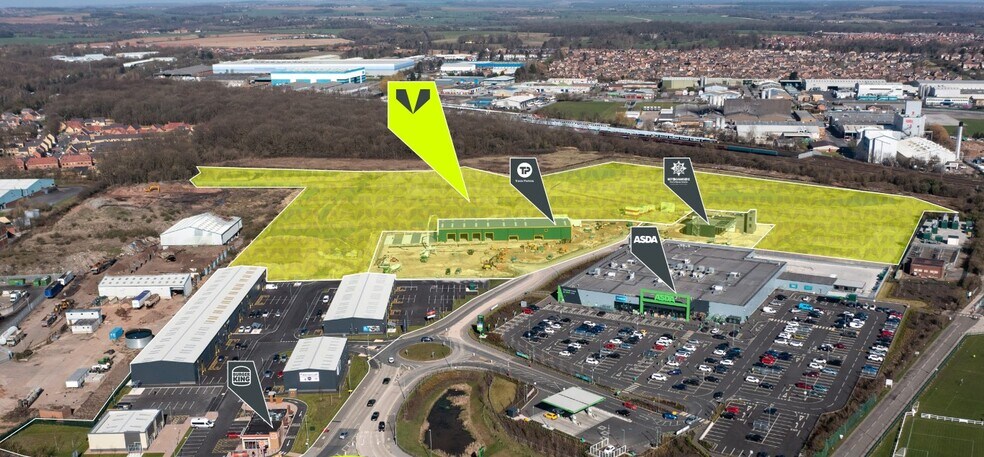 Vesuvius Way, Worksop for sale - Aerial - Image 1 of 2