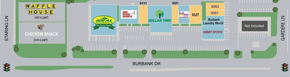 9301-9353 Burbank Dr, Baton Rouge, LA for lease - Site Plan - Image 2 of 7