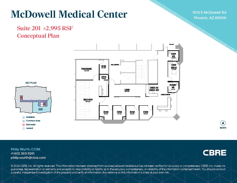 1010 E McDowell Rd, Phoenix, AZ for lease Floor Plan- Image 1 of 2