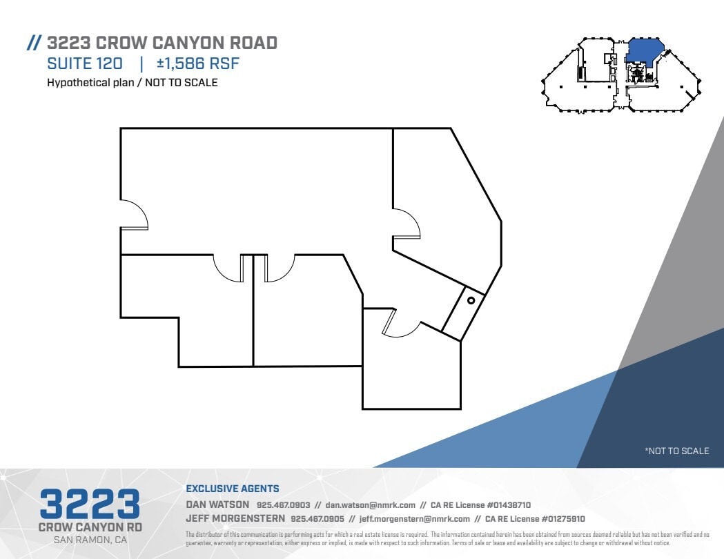 3223 Crow Canyon Rd, San Ramon, CA for lease Floor Plan- Image 1 of 1
