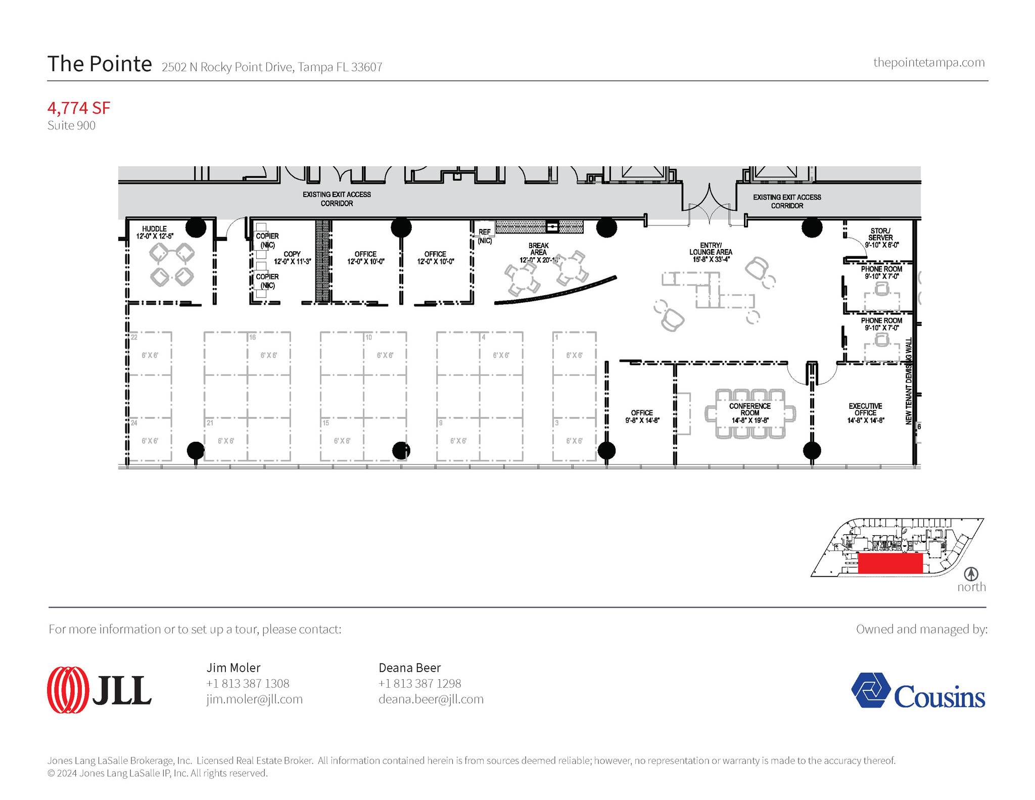 2502 N Rocky Point Dr, Tampa, FL for lease Floor Plan- Image 1 of 1