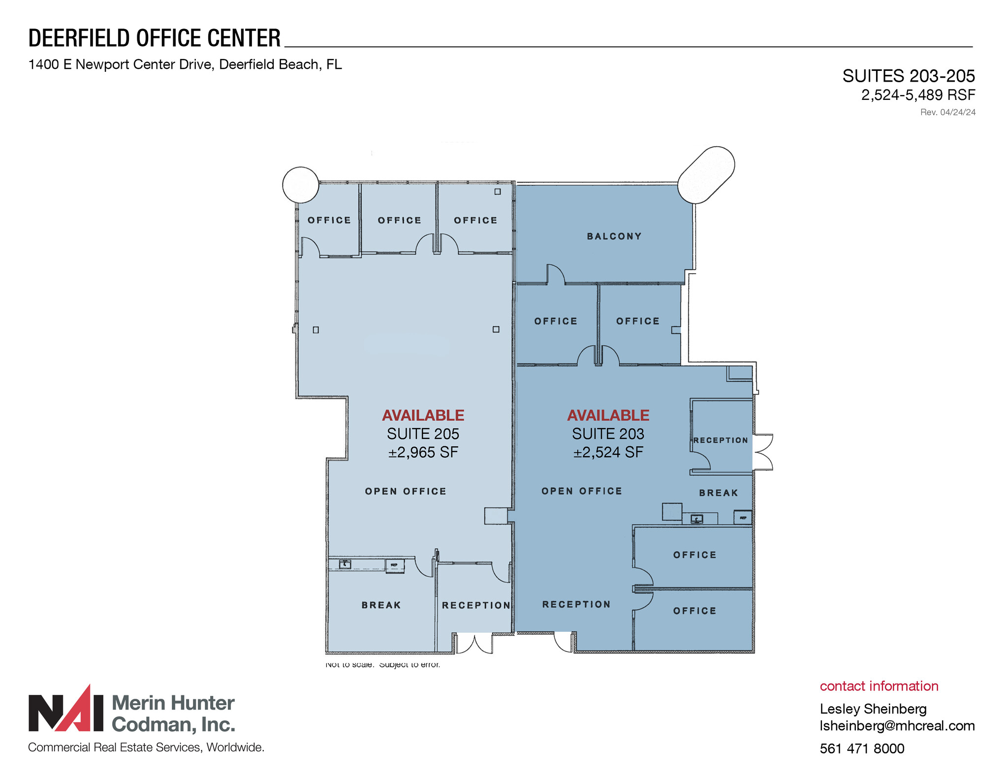 1400 E Newport Center Dr, Deerfield Beach, FL for lease Floor Plan- Image 1 of 6