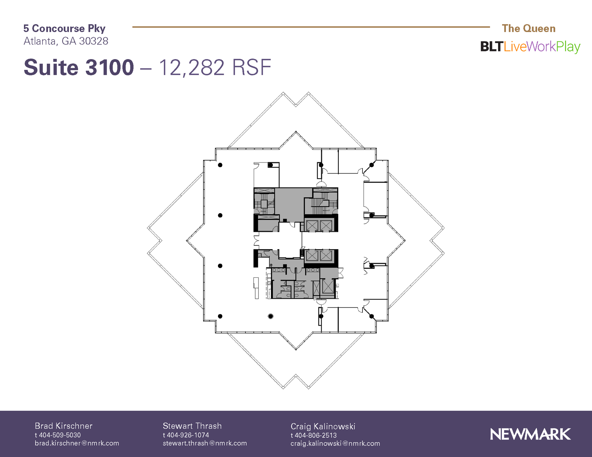 6 Concourse Pky NE, Atlanta, GA for lease Floor Plan- Image 1 of 1