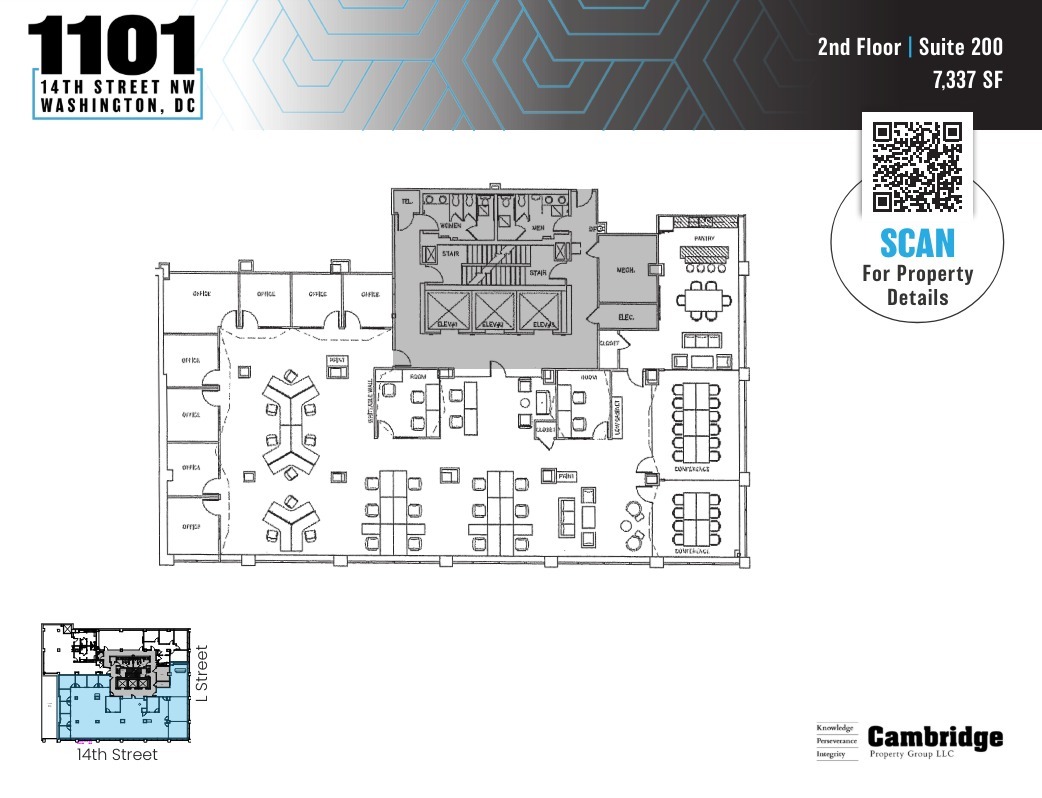 1101 14th St NW, Washington, DC for lease Floor Plan- Image 1 of 1