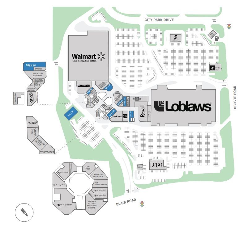 1980 Ogilvie Rd, Ottawa, ON for lease Site Plan- Image 1 of 2