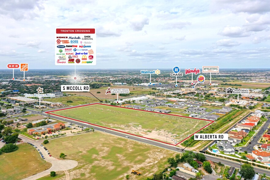 S Mccoll Rd, Edinburg, TX for sale - Aerial - Image 1 of 11