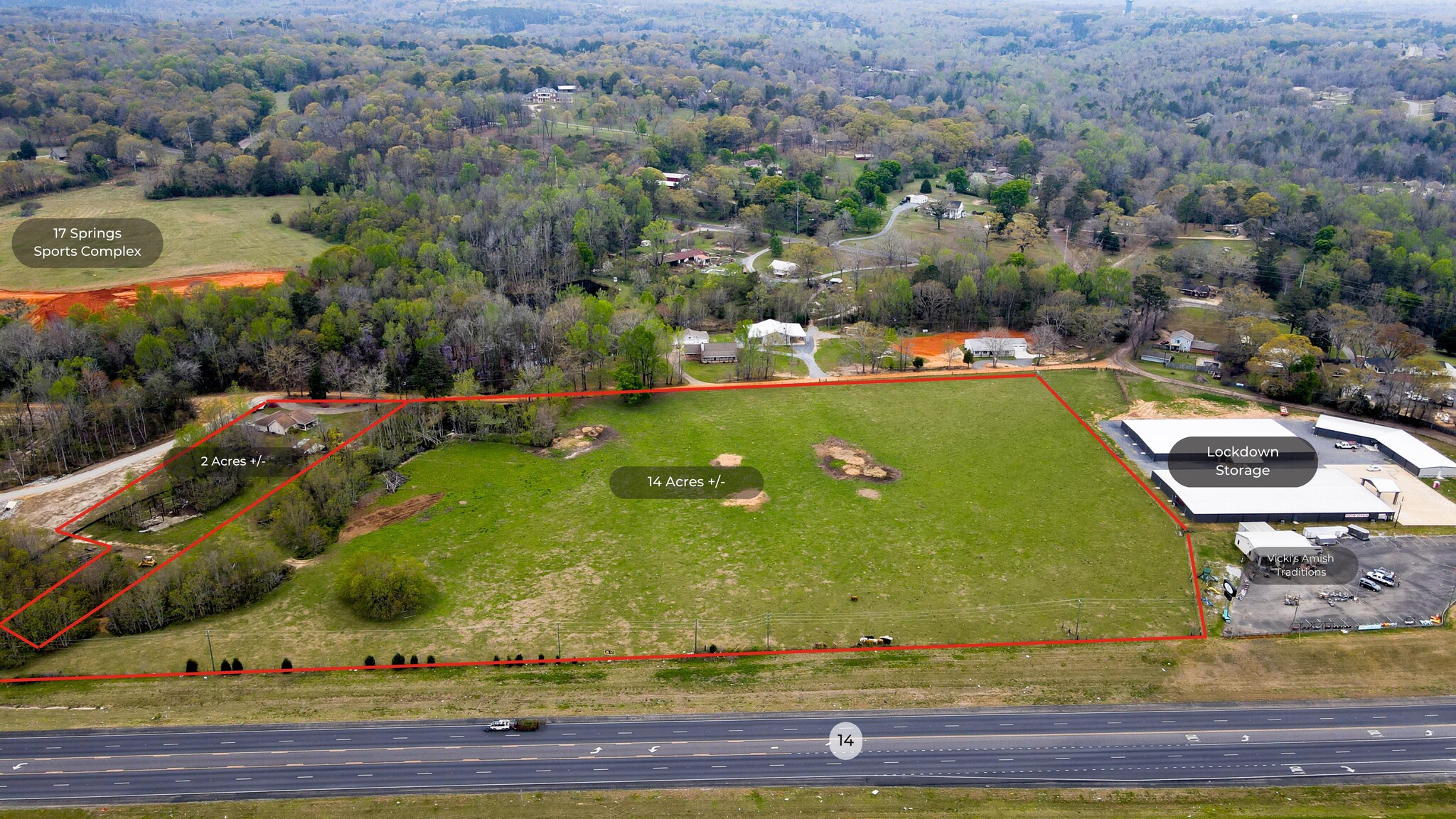 2400 Highway 14, Millbrook, AL for sale Aerial- Image 1 of 8