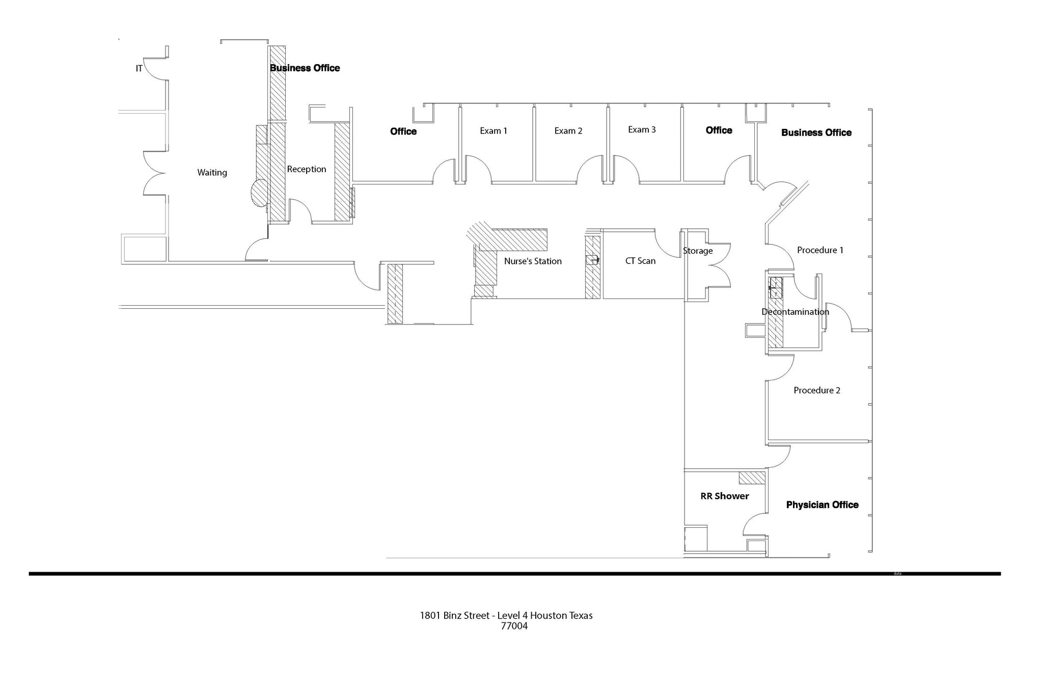 1801 Binz St, Houston, TX for lease Floor Plan- Image 1 of 1