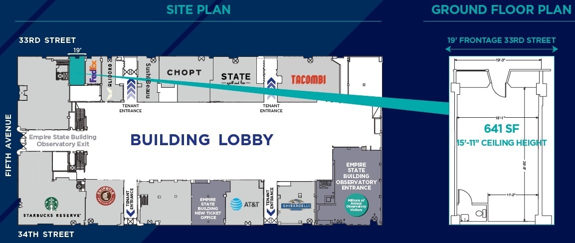 350 Fifth Ave, New York, NY for lease Floor Plan- Image 1 of 2